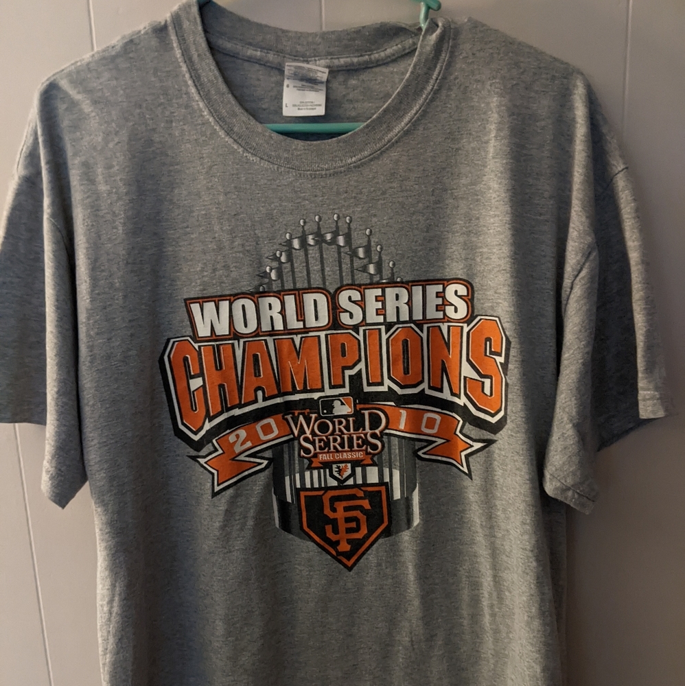2010 World Series Champions San Francisco Giants T-Shirt MLB Size Men's Large